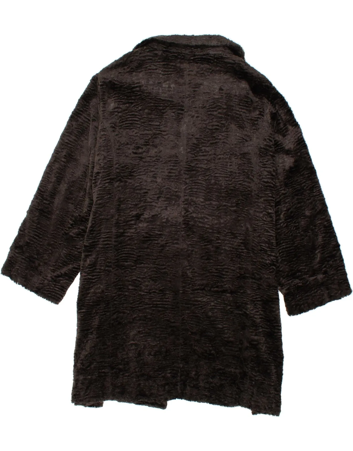 ANN HARVEY Womens Oversized Overcoat UK 22 2XL Brown Viscose