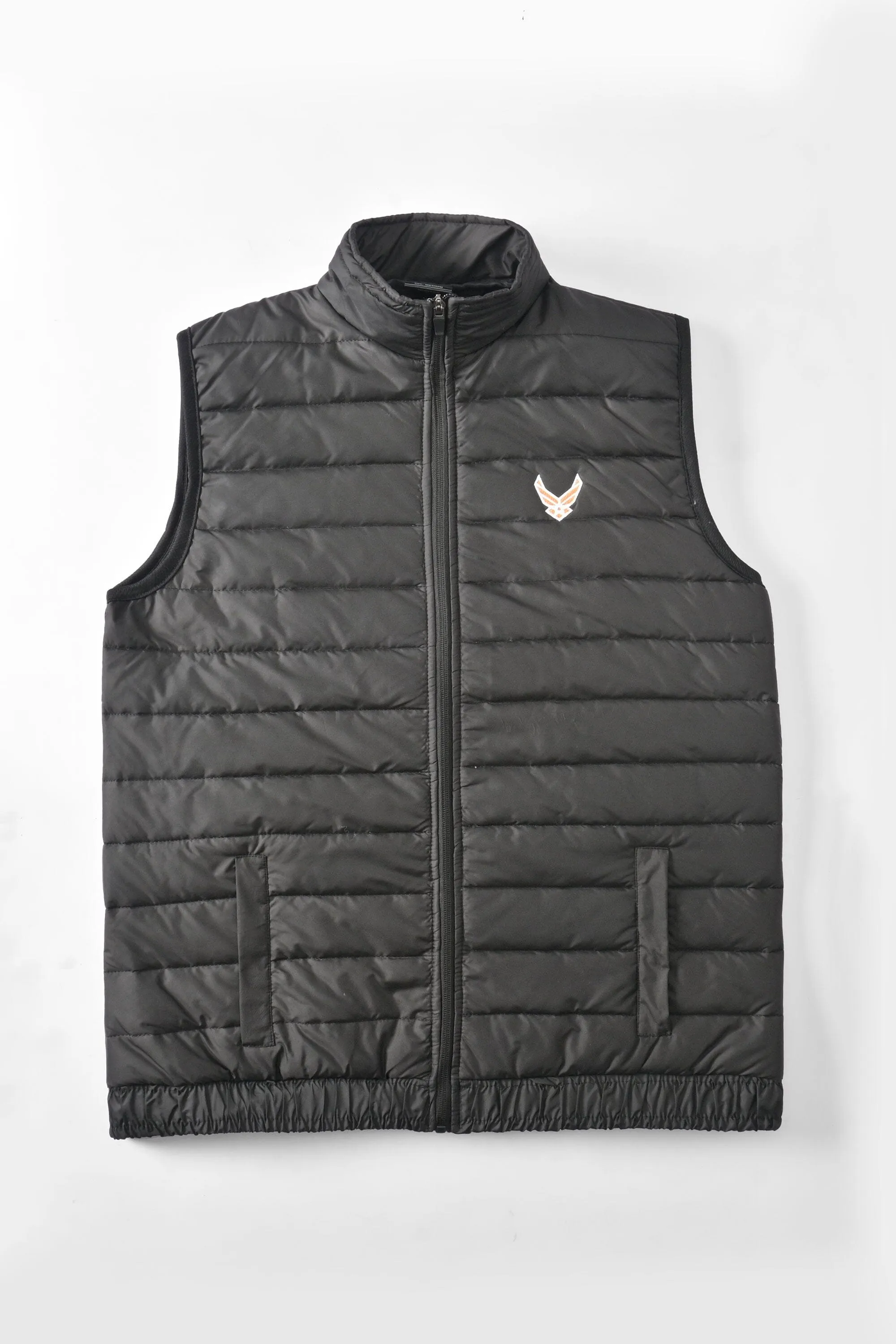 Burnt Soul Men's Logo Embroidered Puffer Gilet