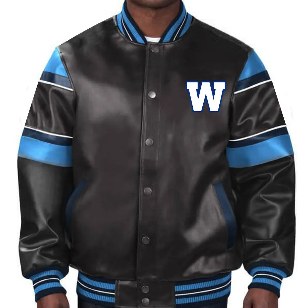 CFL Winnipeg Blue Bombers Varsity Jacket by TJS