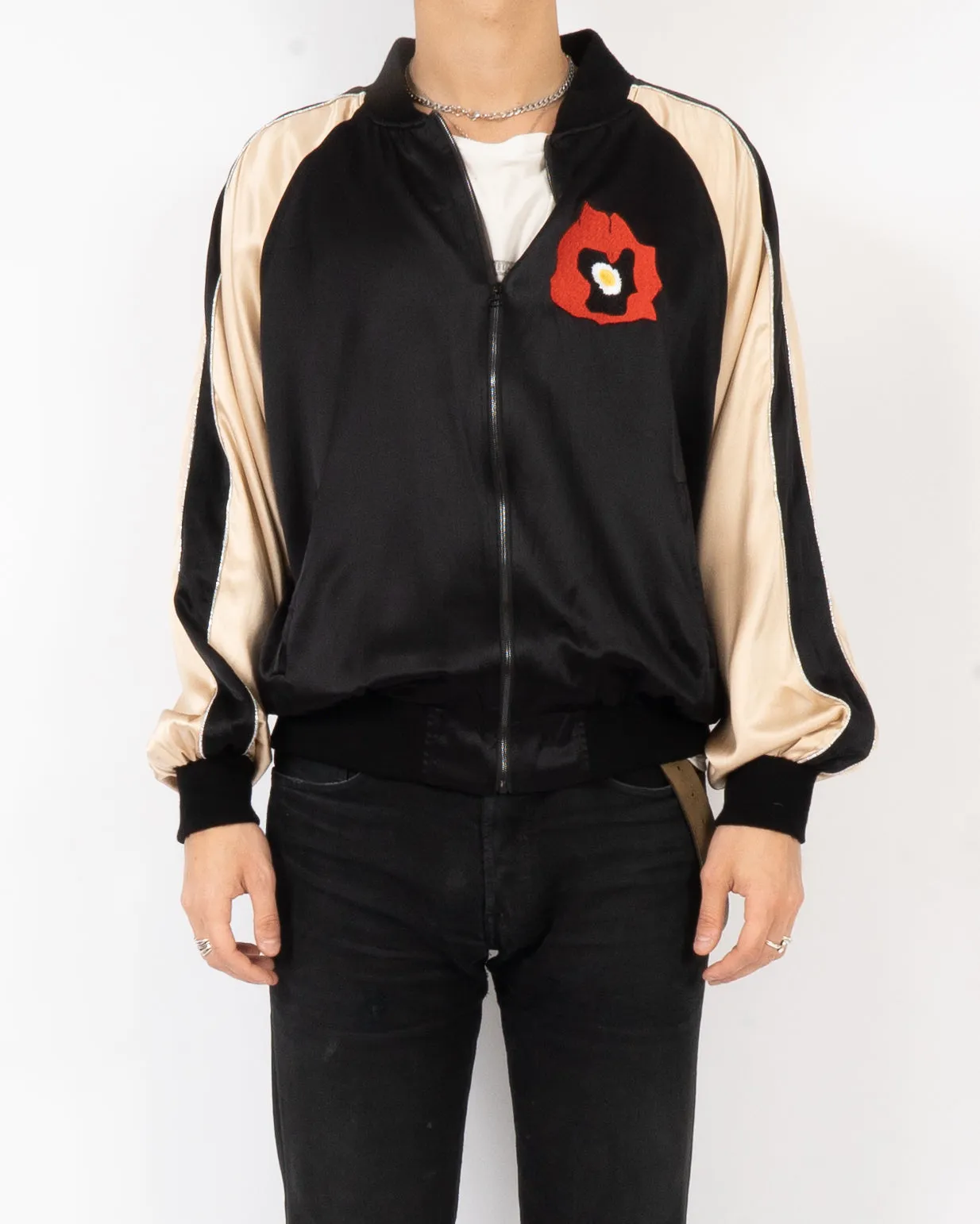 Chinese Rocks Silk Bomber