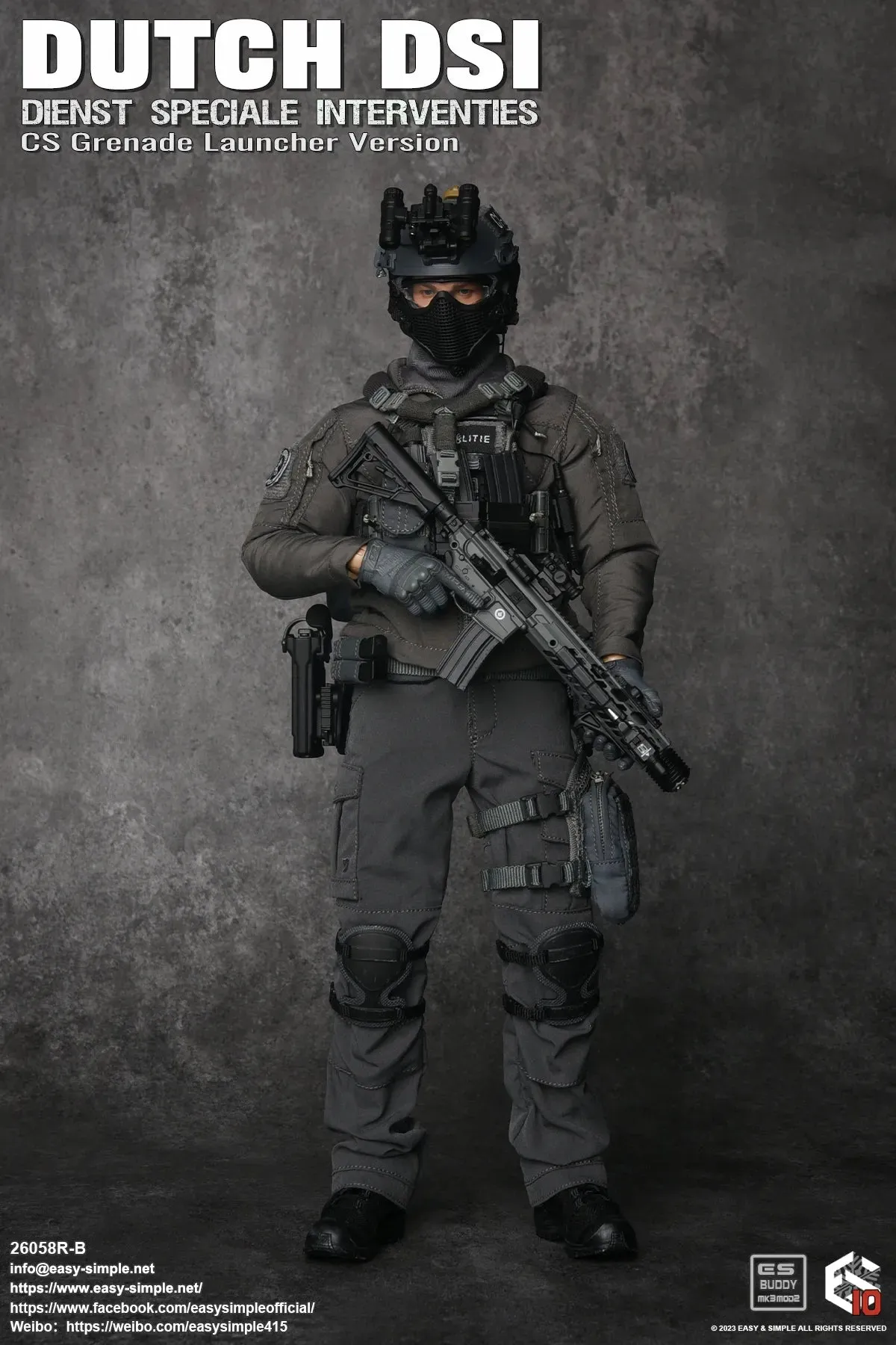 Dutch DSI Riot Shield/Grenade Launcher/Sniper COMBO - MINT IN BOX