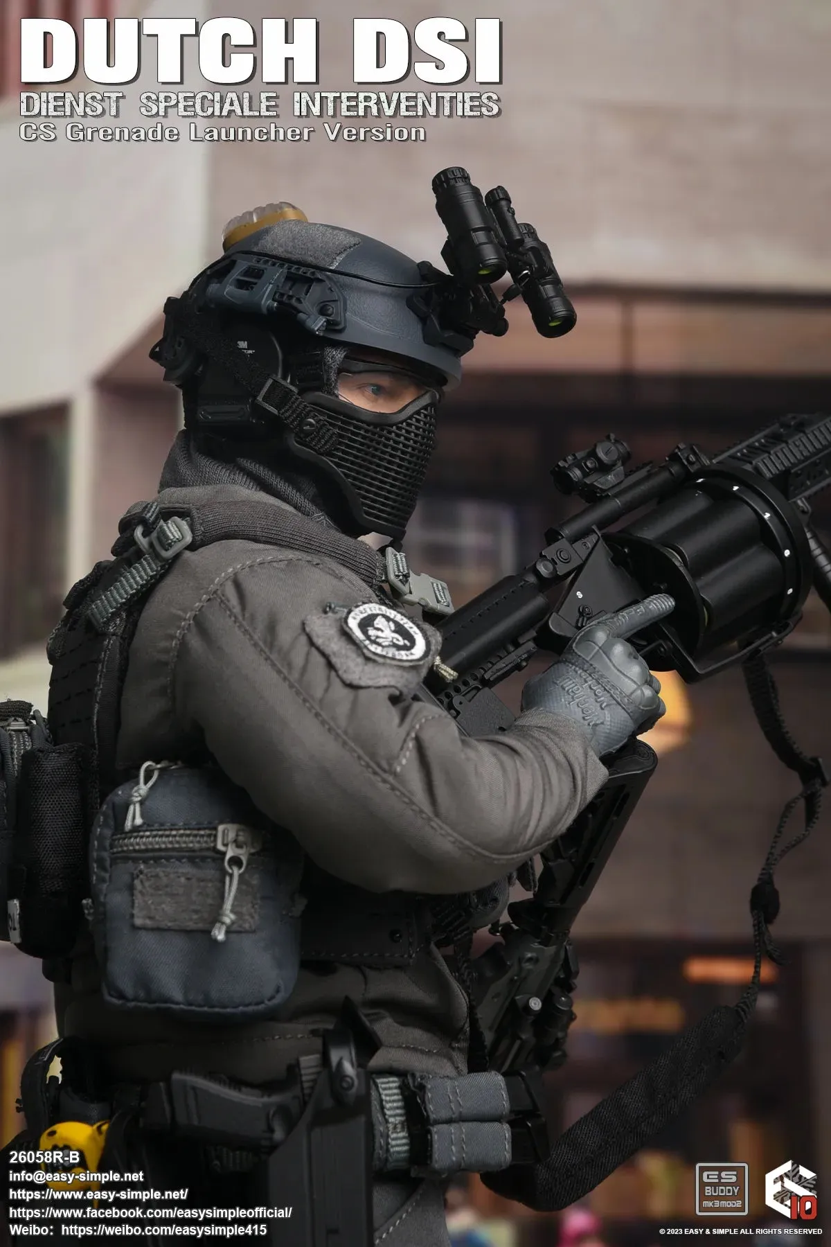 Dutch DSI Riot Shield/Grenade Launcher/Sniper COMBO - MINT IN BOX