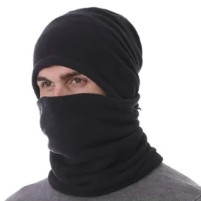 Felt Beanie with Optional Neck Gaiter