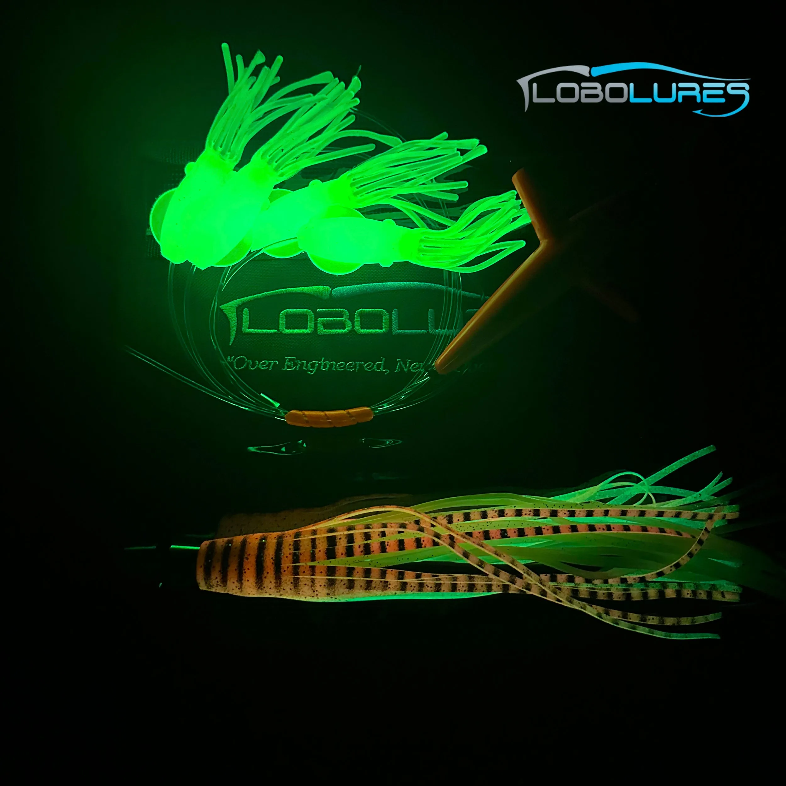 Lobo Lures #203 Wahoo-Pro Super Glow B2 Bigeye Daisy Chain