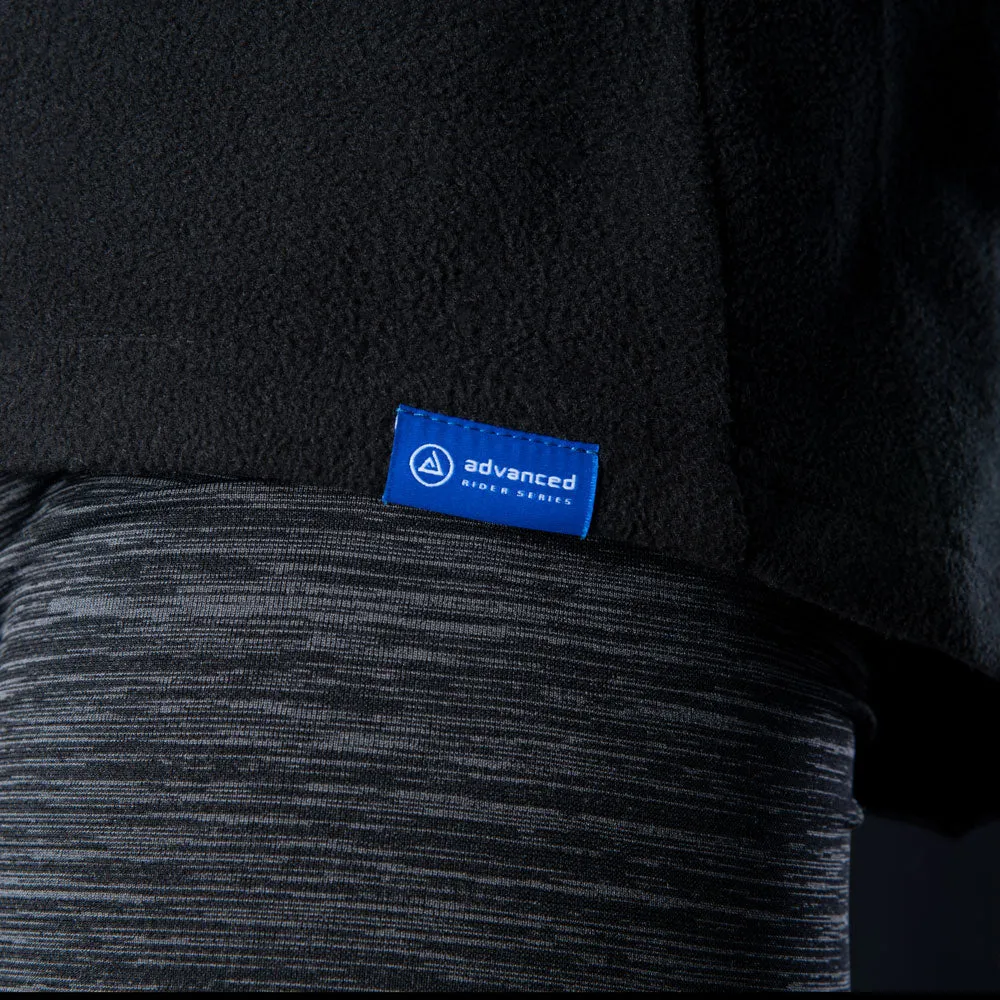 Oxford Advanced Micro Fleece 1/2 Neck Top Black