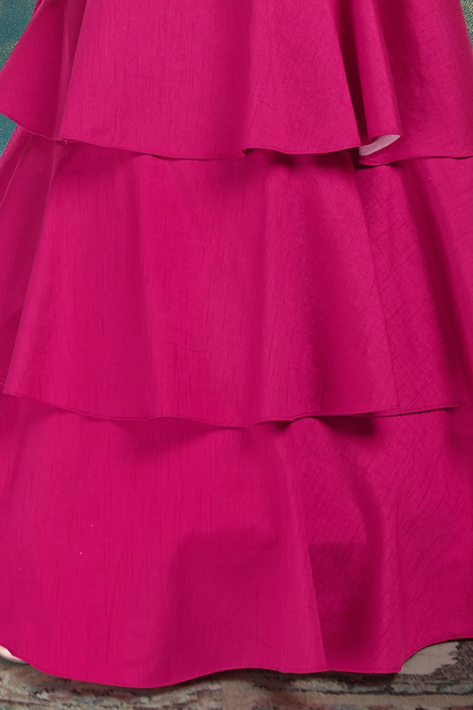 Rani Pink Mirror, Stone, Zardozi and Banaras work Jacket Styled Lehenga Choli for Girls