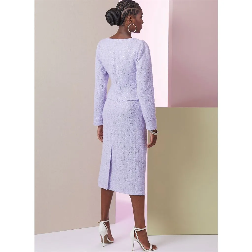 Vogue Pattern V2017 Misses' Jacket in Two Lengths, Skirt and Pants