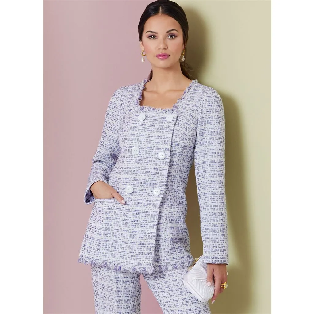 Vogue Pattern V2017 Misses' Jacket in Two Lengths, Skirt and Pants