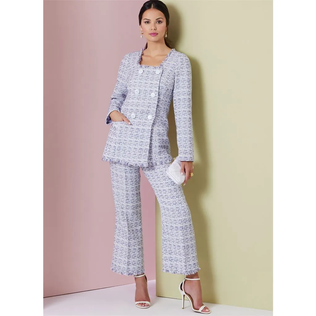 Vogue Pattern V2017 Misses' Jacket in Two Lengths, Skirt and Pants