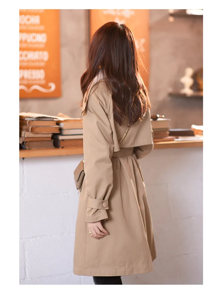 Wjczt 2022 Winter Parkas For Women Fur Collar Warm Mid Calf Belt Elegant Streetwear Warm Female Overcoats MX20D7394